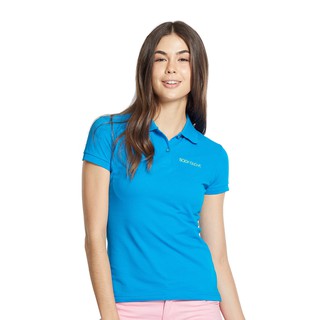 BODY GLOVE Womens Basic Polo เสื้อโปโล ผู้หญิง สีฟ้าเข้ม-72
