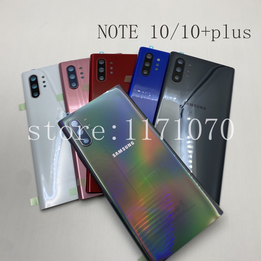 Samsung Galaxy Note 10 N970 NOTE10+ Plus N975 N975F แบตเตอรี่แก้วฝาหลัง ...