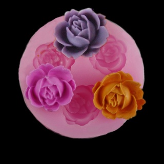 [ASstickers] แม่พิมพ์ซิลิโคน รูปดอกกุหลาบ 3d สําหรับทําช็อคโกแลต น้ําตาล เบเกอรี่