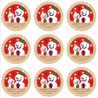 สติ๊กเกอร์ลายsnowman☃️☃️xmas (1 แผ่น)