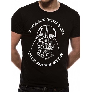 เสื้อยืด พิมพ์ลายกราฟิก Star Wars Darth Vader Dark Side Sith Lord Last Jedis คุณภาพดีสามารถปรับแต่งได้