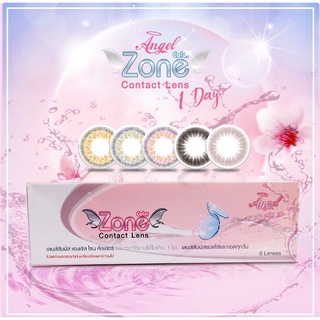 (รายวัน) รุ่น Becky คอนแทคเลนส์รายวัน Angelzone (1Day)  คอนแทคเลนส์ AngelZone Contact Lens รุ่น Becky น้ำตาล Angel zone