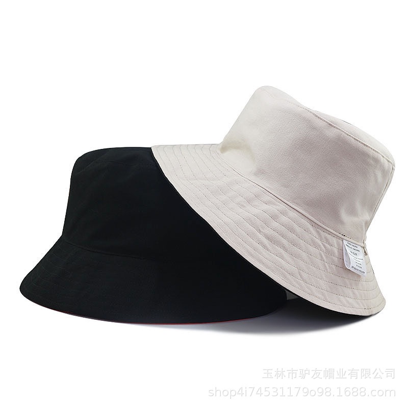 bucket hat big size 6265 cm outdoor cotton women and men summer sun