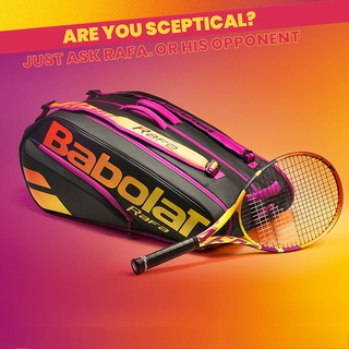 ภาพขนาดย่อของภาพหน้าปกสินค้าBabolat Pure Aero Rafa New Nadal กระเป๋าเป้สะพายหลัง สําหรับใส่ไม้เทนนิส 12 ชิ้น จากร้าน senda01.th บน Shopee