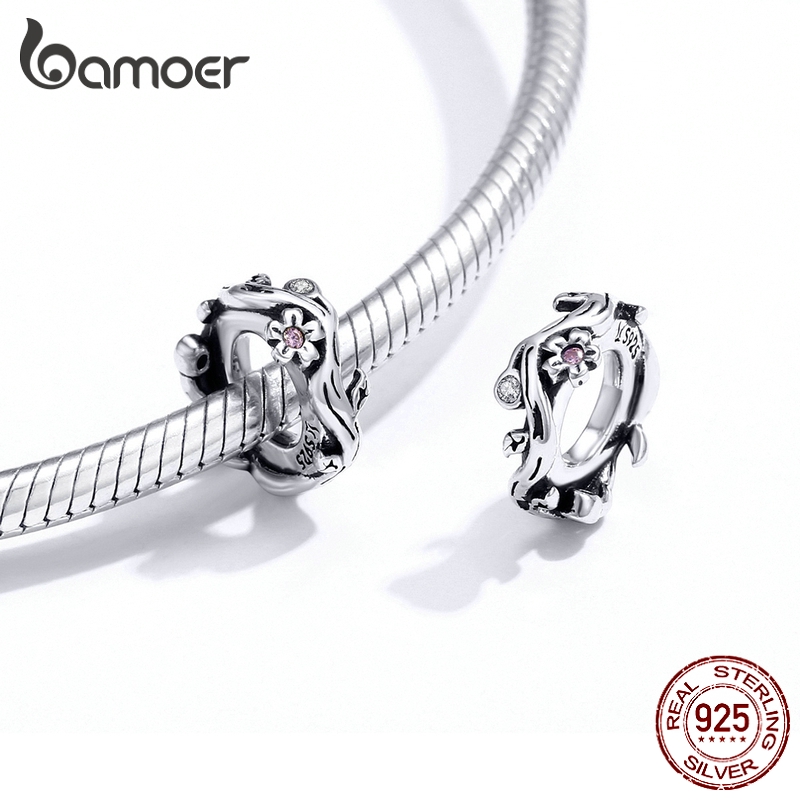 bamoer-สาขาซากุระเว้นวรรคลูกปัด-925-เงินต้นฉบับเสน่ห์กำไลข้อมือเครื่องประดับแฟชั่น