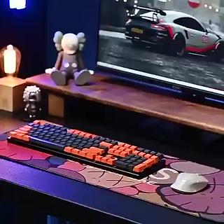 ร้านแนะนำแผ่นรองเมาส์ Kaws Mouse Pad เกมมิ่ง ขนาดใหญ่ 80 x 30 x 0 3 ซม แผ่นรองเมาส์ เย็บขอบ ความหนา 0 3 ซม30มม  img 0