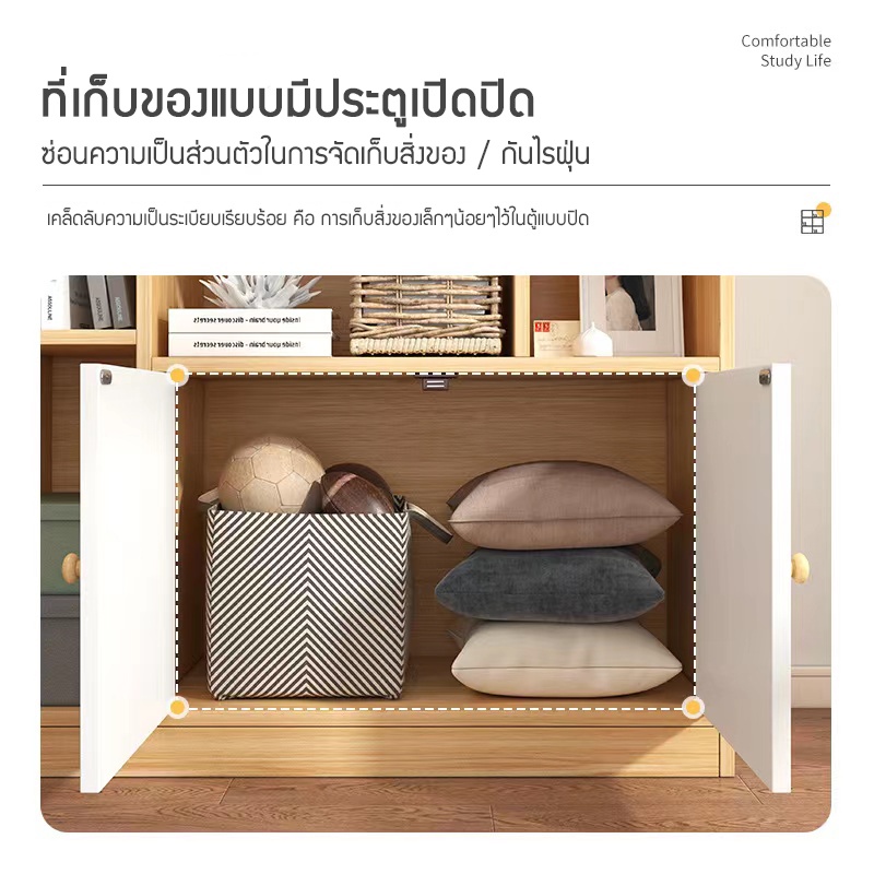 ชั้นวางของ-ตู้เก็บของด้านล่าง-ตู้หนังสือ-ตู้หนังสือชั้นวางหนังสือตู้เก็บของ-ตกแต่งห้องทำงาน-ตู้โชว์