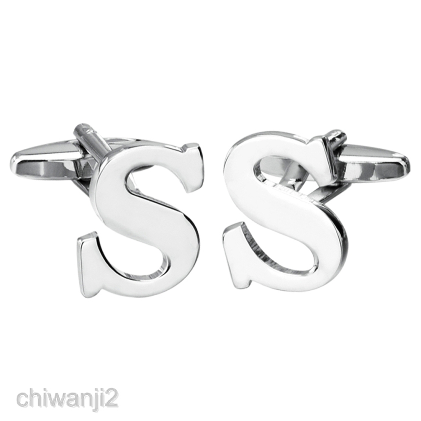 ตัวอักษร-cufflink-link-สำหรับงานแต่งงาน