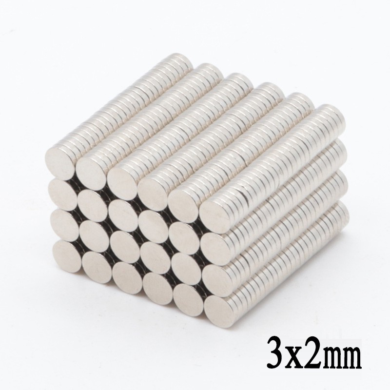 ราคาและรีวิว100ชิ้น แม่เหล็กแรงสูง 3x2มิล Magnet Neodymium 3*2มิล แม่เหล็ก กลมแบน ขนาด 3x2mm แม่เหล็ก นีโอไดเมียม 3*2mm