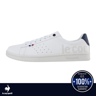 สินค้า le coq sportif รองเท้าชาย-หญิง รุ่น LA ROLAND SL BL สีขาว-กรม (รองเท้าผ้าใบสีขาว, รองเท้าแฟชั่น, แบบผูกเชือก, Unisex)