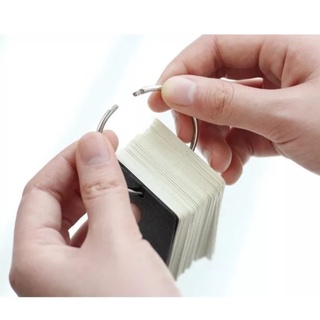 ภาพขนาดย่อของภาพหน้าปกสินค้าบัตรจดคำศัพท์ Flash Card ขนาด 4x7 cm หนา 100 แผ่น พร้อมห่วงแกะได้ ปกดำ ปกน้ำตาล แฟรชการ์ด กระดาษโน๊ต สมุดจดคำศัพท์ จากร้าน diy_by_zab.kao.zen บน Shopee