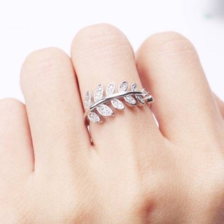 แหวนใบมะกอกนำโชค แหวนผู้หญิง แหวนแห่งชัยชนะ ความโชคดี #ปรับขนาดได้