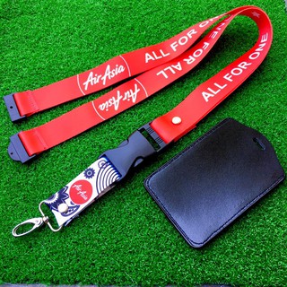 ซองใส่บัตรประจําตัว พรีเมียม AirAsia Lanyard FREE ID