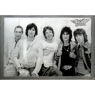 โปสเตอร์ รูปถ่าย วง ดนตรี แอโรสมิธ AEROSMITH POSTER 24”x35” Inch Boston Hard Rock Band Music