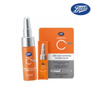 Boots Vitamin C Advanced Dark Spot Correcting Booster Serum

บูสเตอร์ เซรั่ม ลดรอยสิว ลดรอยแดง จุดด่างดำ บนใบหน้า 5มล