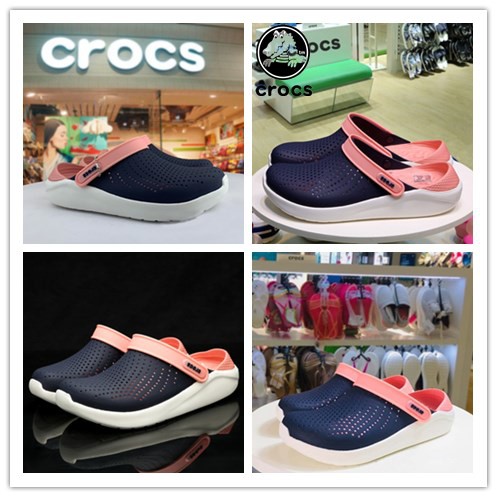 ลดเยอะ-blue-amp-pink-crocs-literide-clog-หิ้วนอกoutlet-ถูกกว่าshop