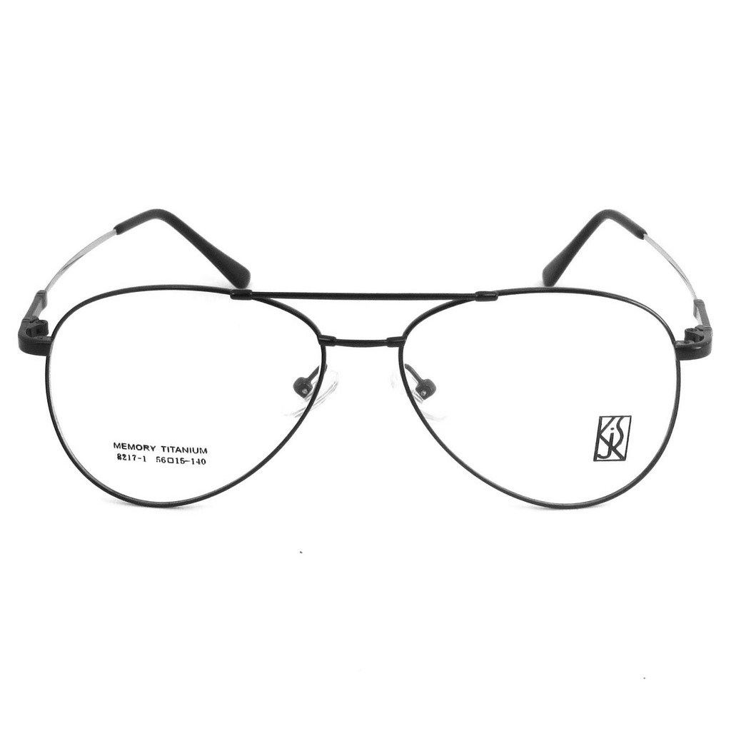 titanium-100-แว่นตา-รุ่น-82171-สีดำ-กรอบเต็ม-ขาข้อต่อ-วัสดุ-ไทเทเนียม-กรอบแว่นตา-eyeglasses