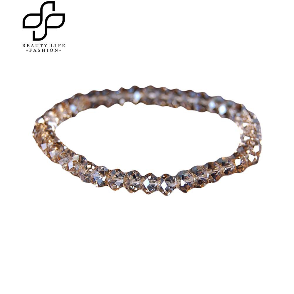 สร้อยข้อมือคริสตัล-elegant-faux-crystal-สร้อยข้อมือผู้หญิง-shiny-elastic-bracelet-gift