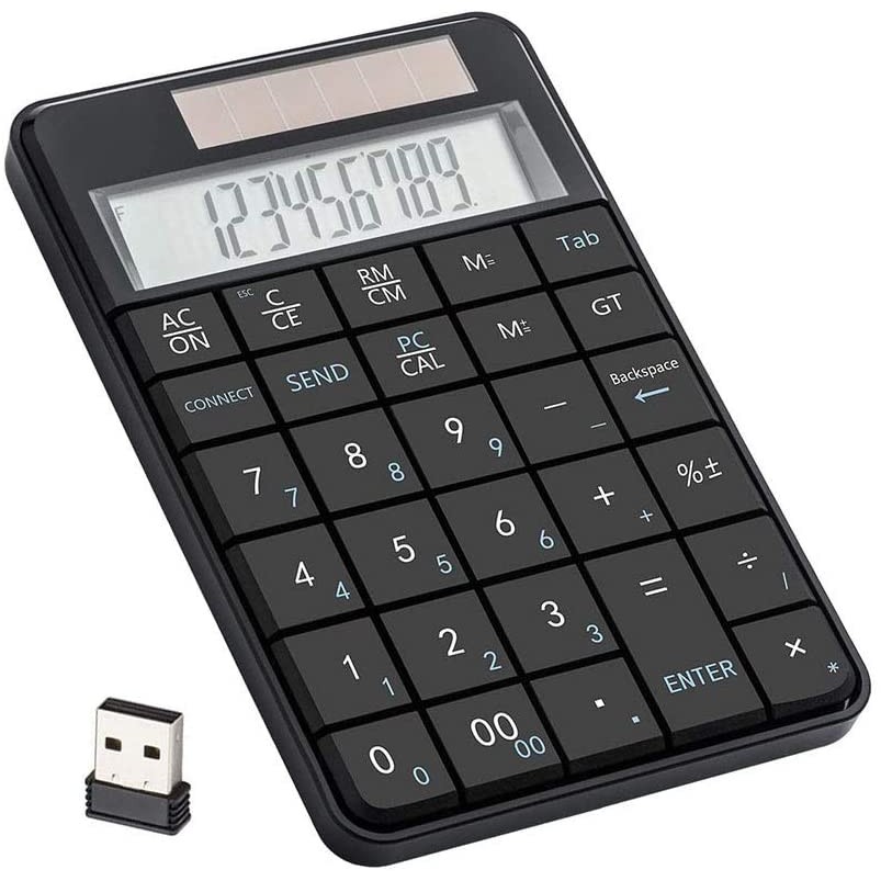 ภาพหน้าปกสินค้าคีย์บอร์ด29keyตัวเลขไร้สาย Wireless 2.4G Numeric Keypad เครื่องคิดเลข&PCแป้นพิมพ์ตัวเลข2in1Solar Keypad จากร้าน rena78956 บน Shopee