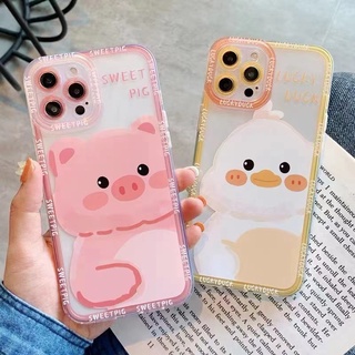 เคสโทรศัพท์ case Realme C51 11X 5G 11 C53 C30 C30S C55 10 C33 GT Master Edition Narzo 20 Prime 30 50 5 6 5i 6i 3 7 7i 8 8i 9i 9 Pro Plus C35 C21 C2 C17 C3 C20 C11 2021 C12 C25 C15 C25S C21Y C25Y  ใส กันกระแทก ลายหมูน่ารัก