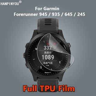 ภาพหน้าปกสินค้า1/3/5/10 Pcs For Garmin Forerunner 158 945 935 645 245 45 Music Sport Smart GPS Watch Ultra Thin Clear Full Cover Slim Soft TPU Repairable Hydrogel Film Anti-Scratch Screen Protector -Not Tempered Glass ที่เกี่ยวข้อง