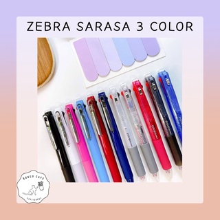 สินค้า Zebra SARASA 3 COLORS Gel Ink Multi Pen - 0.5 mm  ปากกาเจล 3 ระบบ เขียนลื่น เปลี่ยนไส้ได้ จากแบรนด์ SARASA