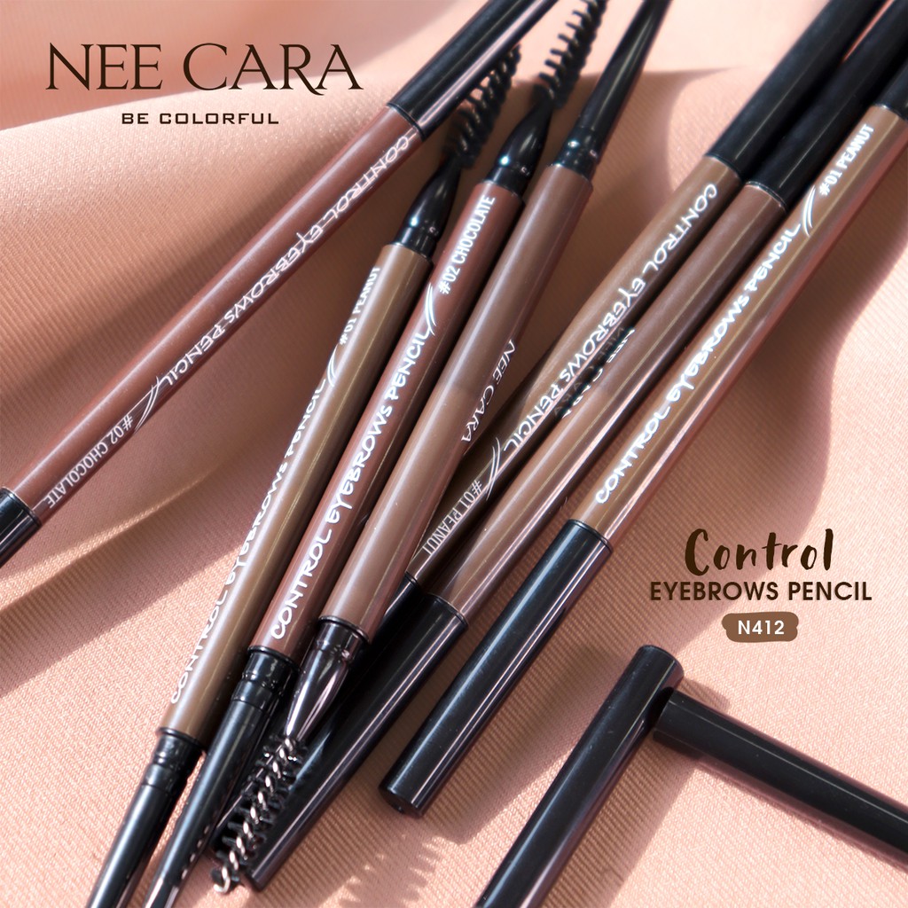 nee-cara-control-eyebrows-slim-pencil-นีคาร่า-ดินสอเขียนคิ้ว-สลิม-n412