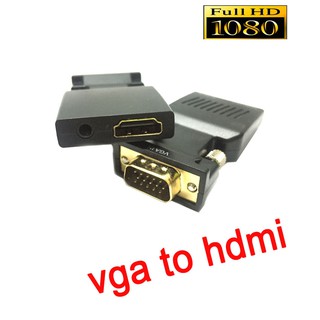 VGA Male to HDMI Female Converter with Audio Adapter 1080P for PC HDTV Monitor