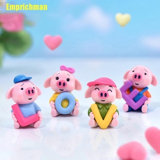 ( Emprichman ) ฟิกเกอร์ Love Little Pig 4 ชิ้น / ชุด สําหรับสวน