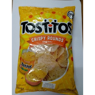 Tostitos Crispy rounds tortilla chips 283.5g 🎈คริสปี้ ราวนด์ ทอร์ทิลล่า ชิพส์ 🔥💥(แผ่นข้าวโพดทอดกรอบชนิดแผ่นกลม)🔥💥
