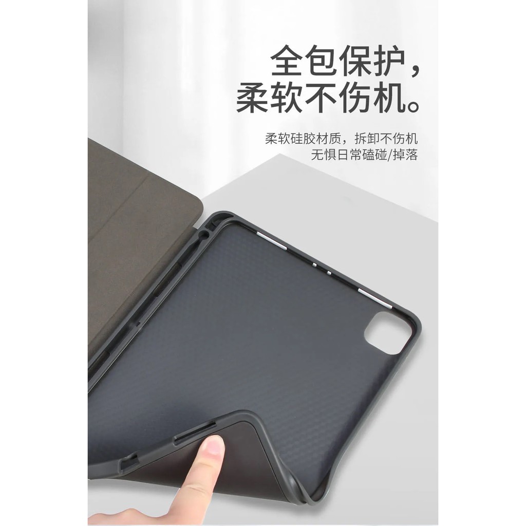 ภาพสินค้าเคสฝาพับ เคสFor Samsung Tab S6 lite /Tab A7 2020/Tab A7 lite/TabA8 10.5 มีช่องใส่ปากกา เคสหนัง เคสกันกระแทก -Smart Case จากร้าน thaibest1 บน Shopee ภาพที่ 3