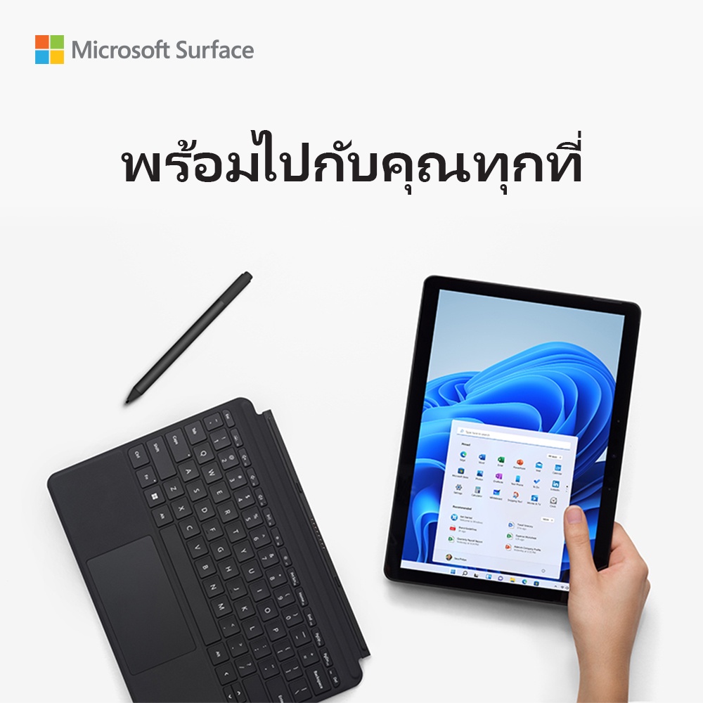 ข้อมูลเพิ่มเติมของ Microsoft Surface GO 3 P/8/128 Platinum + Type Cover