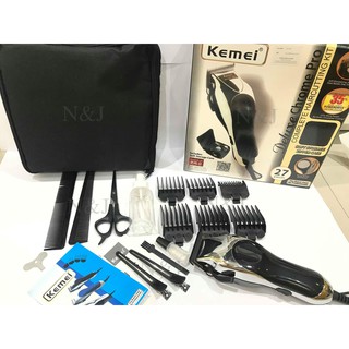 Best Flashlightปัตตาเลี่ยนตัดผม Kemei รุ่น Km-8825 ปัตตาเลี่ยนตัดผมครบชุด Professional Hair Clipper พิเศษของแถมครบเซต