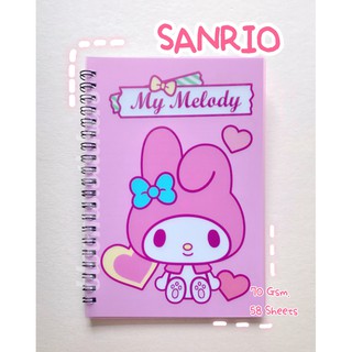 สมุดห่วงปกพลาสติก💝SANRIO ลิขสิทธิ์แท้❣️