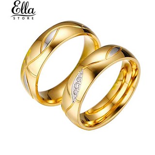 ภาพขนาดย่อของภาพหน้าปกสินค้าชายหญิงมีแหวนหมั้นทองคำ 18K ประดับเพชรจาก Zirconia Gift จากร้าน ellastore123.th บน Shopee