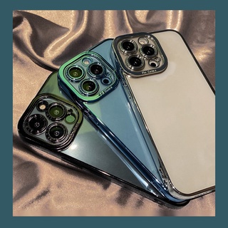 เคสโทรศัพท์มือถือนิ่ม แบบใส ทรงสี่เหลี่ยม พรีเมี่ยม สําหรับ iPhone 13 pro 12 pro max 11 xs max xr x xs 7p