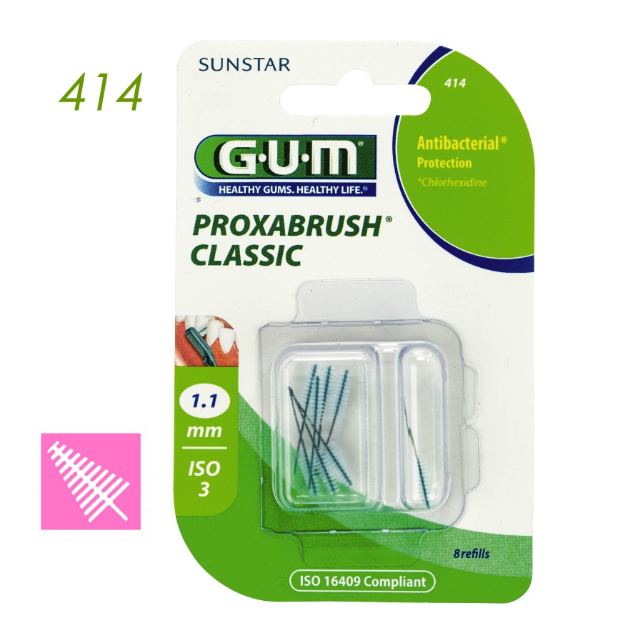 Gum แปรงซอกฟัน Proxabrush Classic Interdental brush handle 625 แปรงซอก