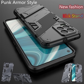 Realme 8 4G 5G Pro Realme8 5G Realme8 Pro  เคสโทรศัพท์ Hard Fashion Armor Shockproof Casing Bracket Back Cover Punk Style