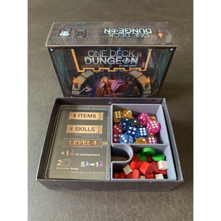 [Plastic] One Deck Dungeon Board Game: Organizer - กล่องจัดเก็บอุปกรณ์ (Sleeved Cards)