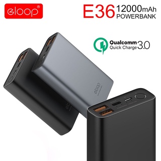 ภาพหน้าปกสินค้าEloop E36 (ORSEN) ของแท้100%(ไม่แท้ยินดีคืนเงิน)ความจุ12000mah พาวเวอร์แบงค์ รองรับชาร์จเร็ว แบตสำรองแบตเตอรี่สำรองPower ที่เกี่ยวข้อง