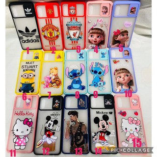 15ลาย เคส Oppo เคสมือถือ เคสปิดกล้อง ลายการ์ตูน เลื่อนเปิด-ปิดได้ OPPO A15 A15S  A93 A37