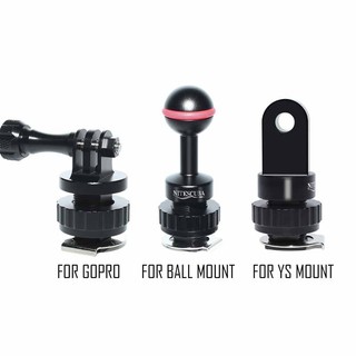 ภาพหน้าปกสินค้าCold Hot Shoe Adapter Ball Adaptor Mount Base Connector Gopro mount ที่เกี่ยวข้อง