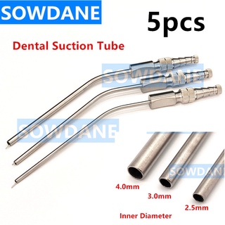 5pcs Dental Aspirator Ferguson Frazier Suction Tube Aspirator Suction Dental Suction Tube Surgical Laboratory Tube 2.5mm