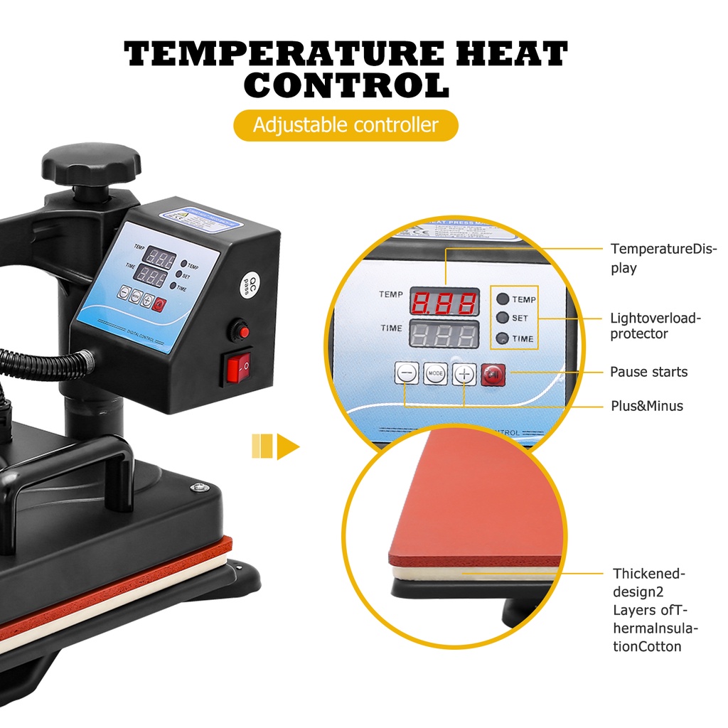 รับประกัน-5-ปี-เครื่องกดความร้อน-5-in-1-มัลติฟังก์ชั่น-swing-away-เครื่องถ่ายเทความร้อนสำหรับเสื้อยืด-mugs-uk