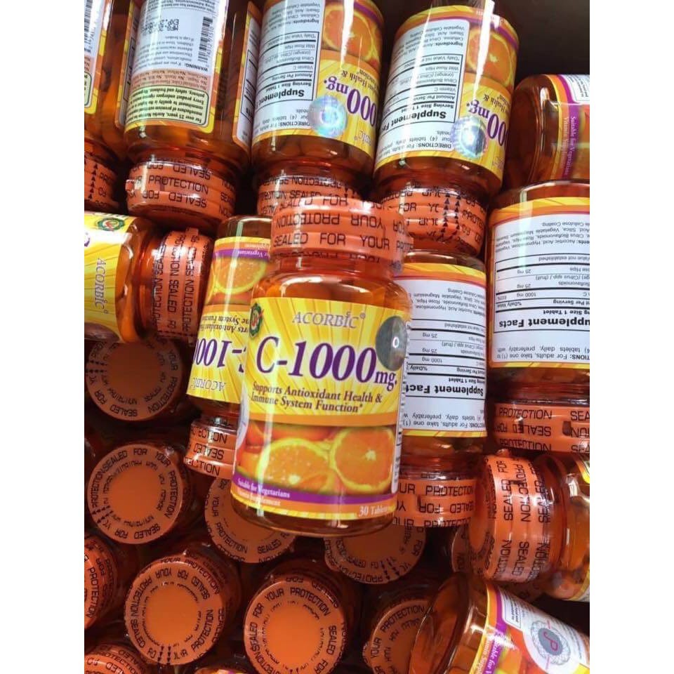 best-sale-อาหารเสริมและวิตามิน-วิตามินซี-acorbic-c-1000-mg-ของแท้-100-อาหารเสริมผู้หญิง