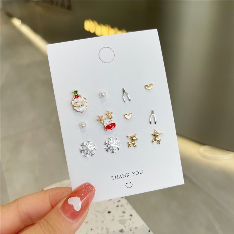 newest-gold-silver-gift-deer-heart-flower-christmas-stud-earrings-set-fashion-earrings-for-women