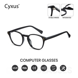 Cyxus แว่นตากรองแสงสีฟ้า TR90 ป้องกันรังสียูวี ปวดหัว สําหรับทุกเพศ -8103