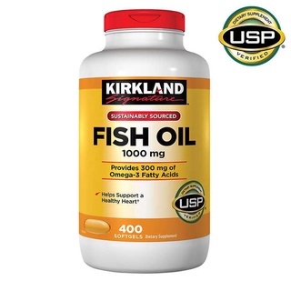 Exp:01/2025 Kirkland Signature Fish Oil 1000 mg.400 Softgels Exp 01/26