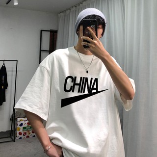 ผู้ชายแขนสั้นสไตล์ฮ่องกงinsแนวโน้มของhip-hopป่าฮาราจูกุแขนสั้น2021ฤดูร้อนใหม่หลวมแบรนด์TideTเสื้อผู้ชาย