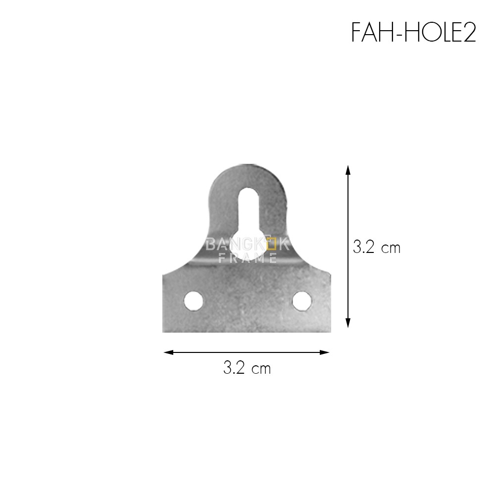 bangkokframe-อุปกรณ์กรอบรูป-ตัวแขวนกรอบรูป-หูแขวน-2-รู-fah-hole2